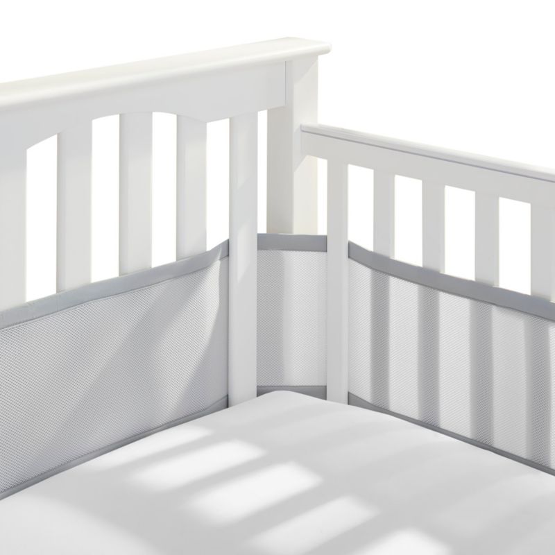 Breathable Mesh Liner for Full-Size Cribs, Classic 3mm Mesh (Size 4FS Covers 3 or 4 Sides)