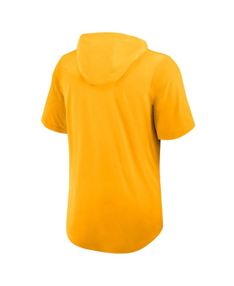 Men's Gold San Diego Padres Tri-Blend Performance Hoodie T-Shirt