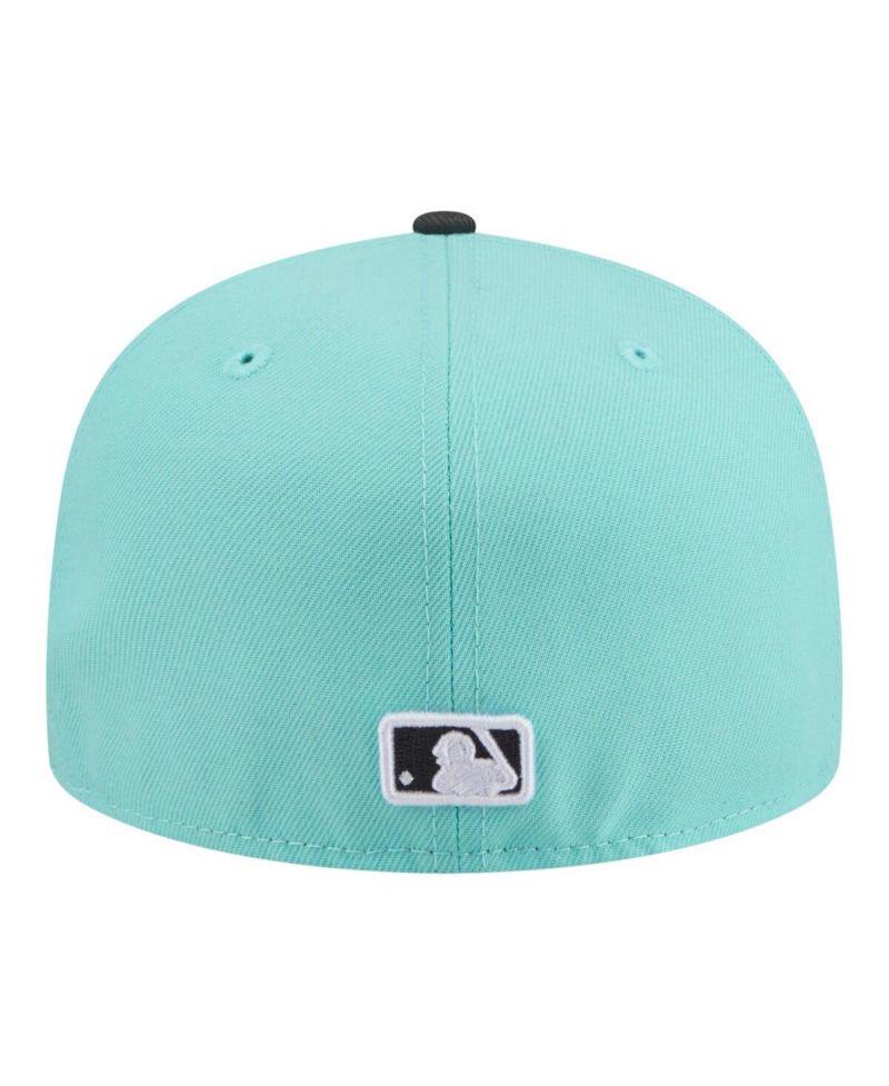 Men's Turquoise/Charcoal Los Angeles Dodgers Two-Tone Color Pack 59FIFTY Fitted Hat