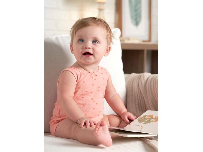 Baby Girls Sleeveless Flowers Onesies, 5-Pack