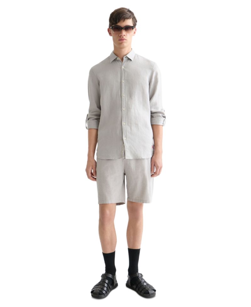 Men's Seasonal Core Linen-Blend Shorts
