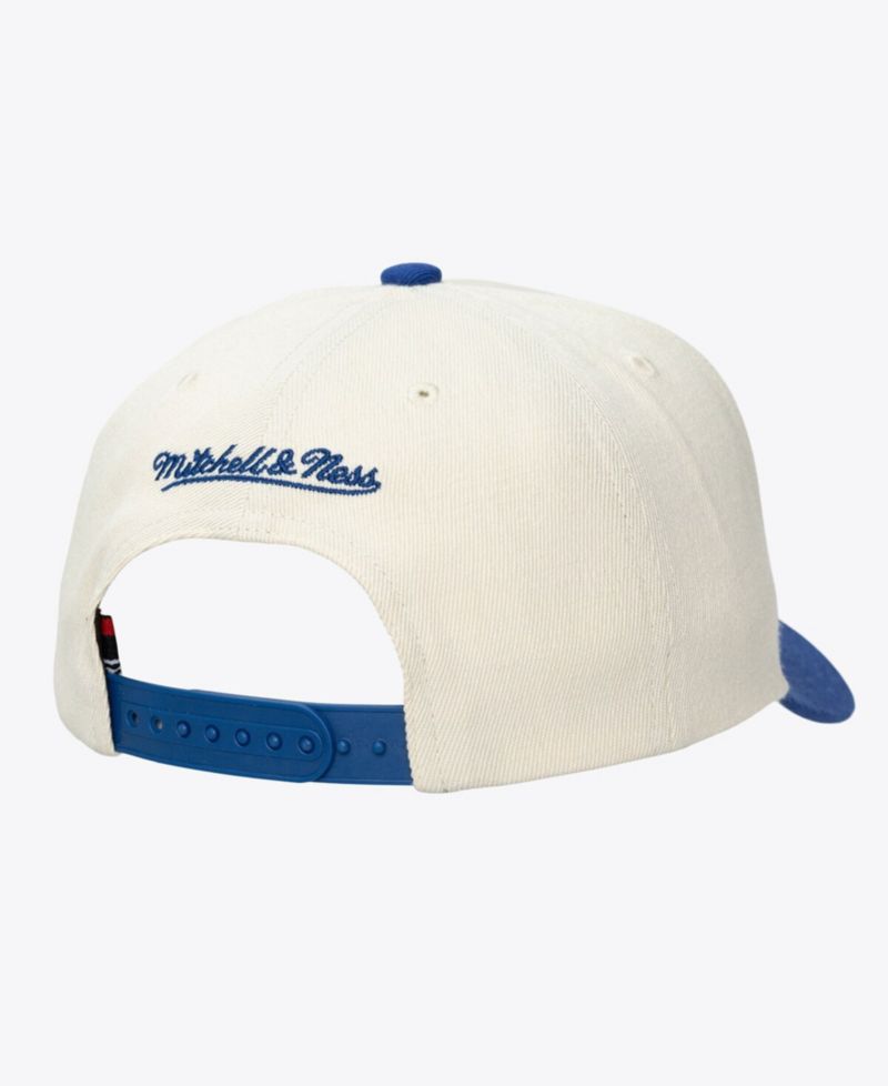 Men's and Women's Cream New York Mets Retro Lines Stretch Snapback Hat