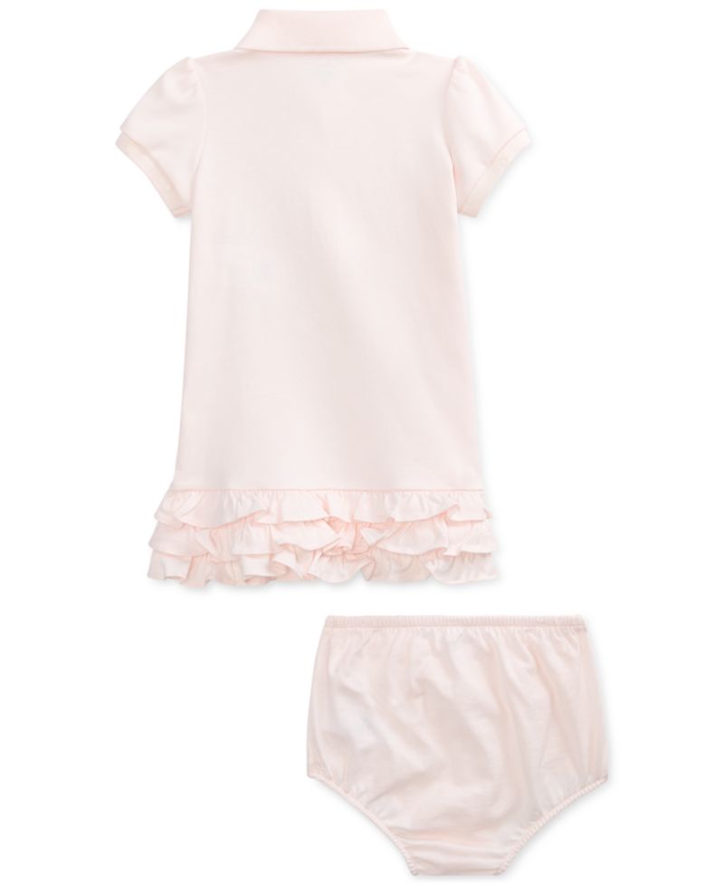 Baby Girls Ruffled Trim Cupcake Dress