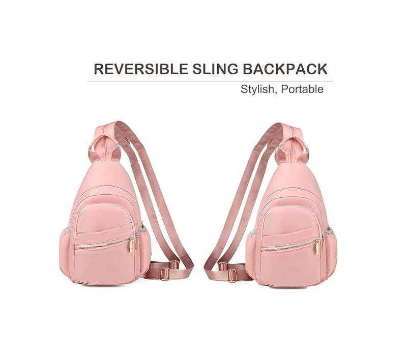 Small Crossbody Sling Bag for Women, Mini Backpack Sling Backpack Convertible, Chest Bag for Hiking Daypack