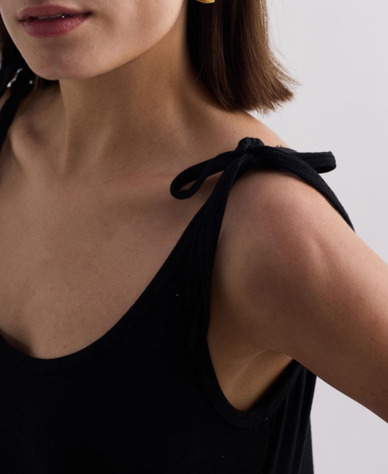 Women's Shoulder Tie-Detail Maxi Dress