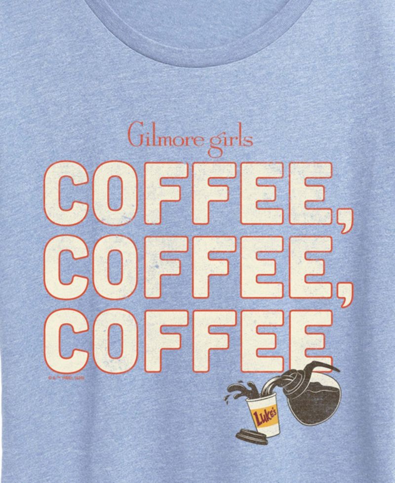 Plus Size Gilmore Girls And Coffee Short-Sleeve Graphic T-Shirt