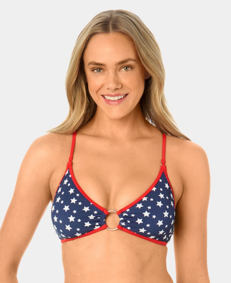 Women's Starstruck Mini Rib Ring Swim Bikini Top
