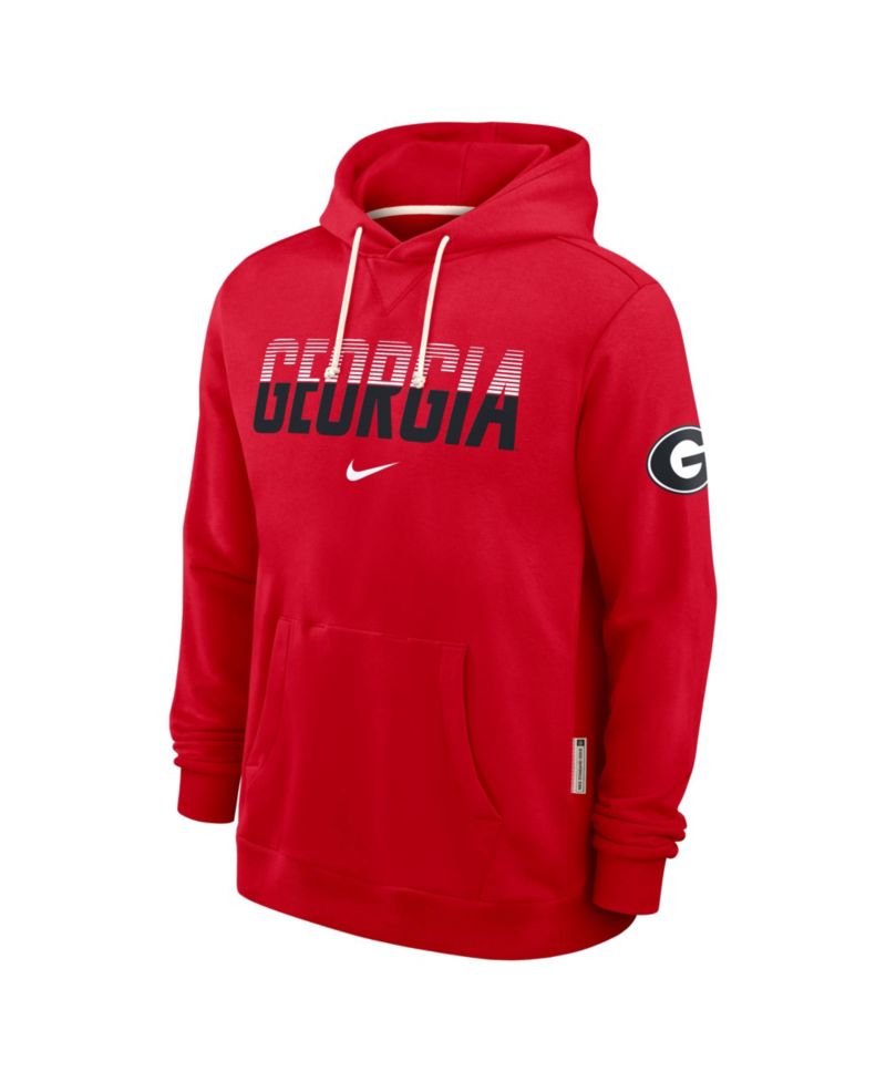 Men's Red Georgia Bulldogs 2026 Sideline Standard Issue Dri-FIT Hoodie