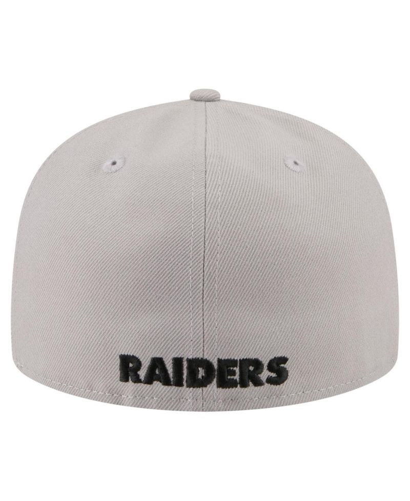Men's Gray Las Vegas Raiders 59FIFTY Fitted Hat