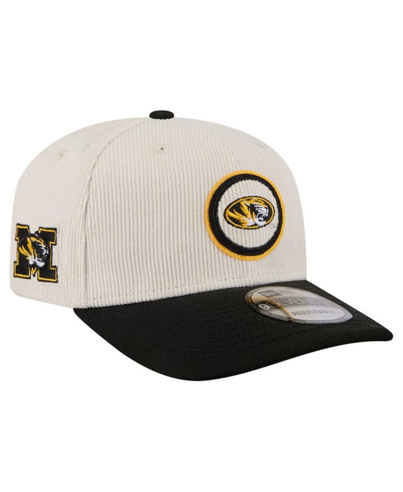 Men's Cream/Black Missouri Tigers Loyal Corduroy 9SEVENTY Adjustable Hat