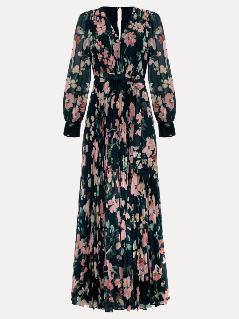 Women's Rosa V-Neck Floral Maxi Dress