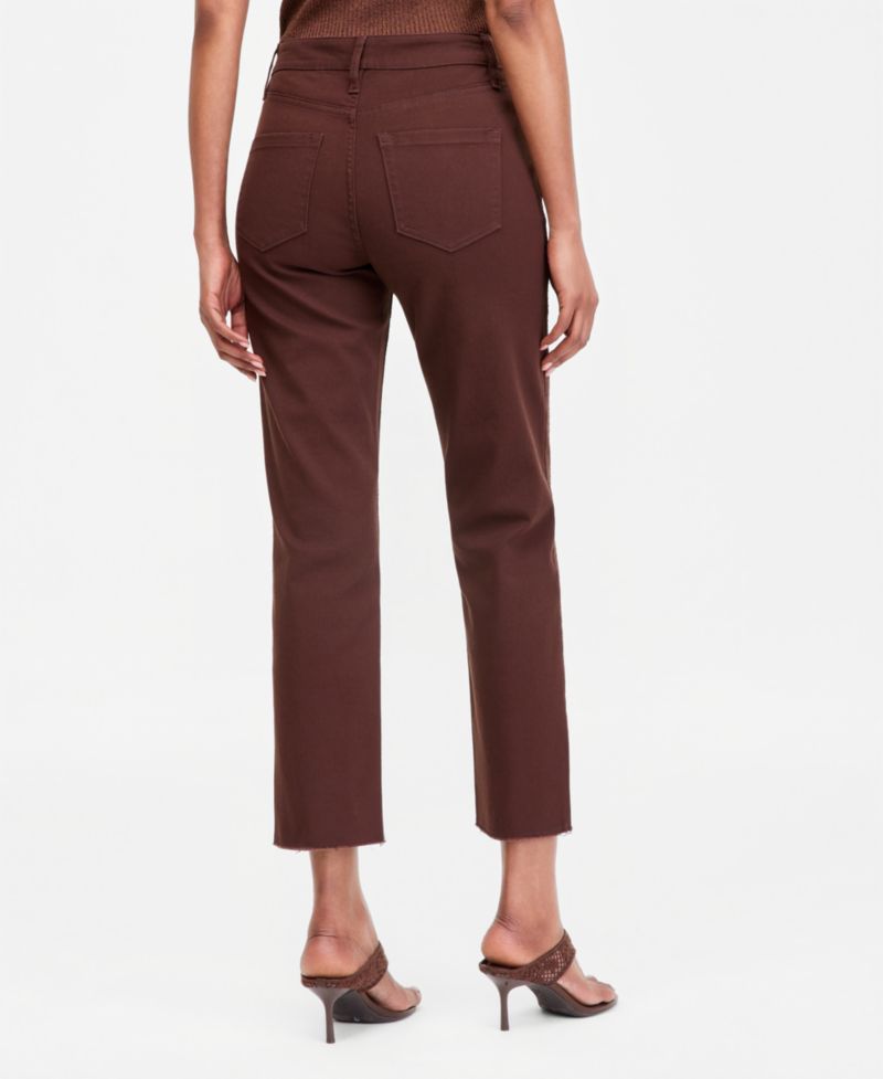 Women's Crystal Embellished Straight Ankle Jeans