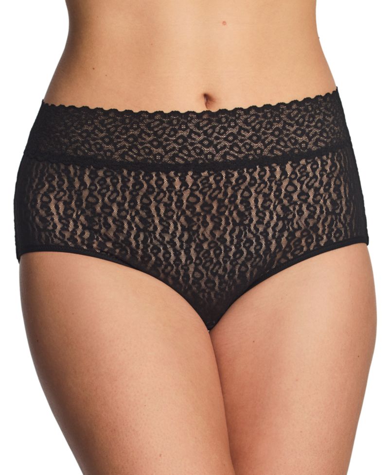 Women's High Bar Stretch Lace Full-Coverage Brief Panties