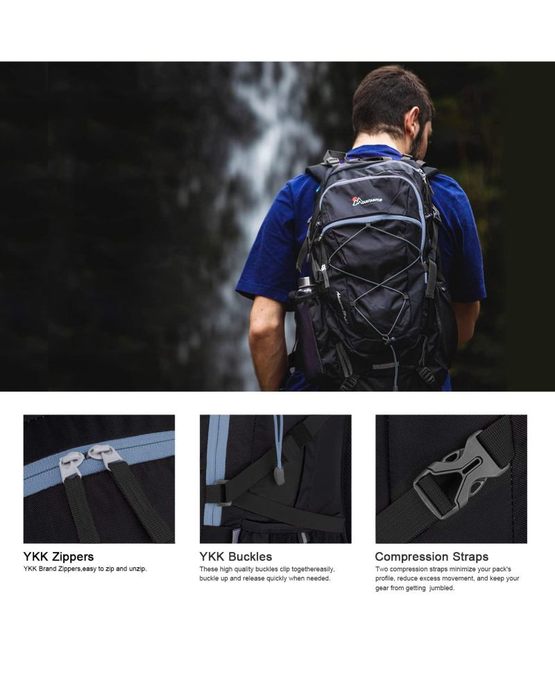 40 Liter Hiking Backpack Lightweight Travel Backpack for Men Women Outdoor Camping Backpacking