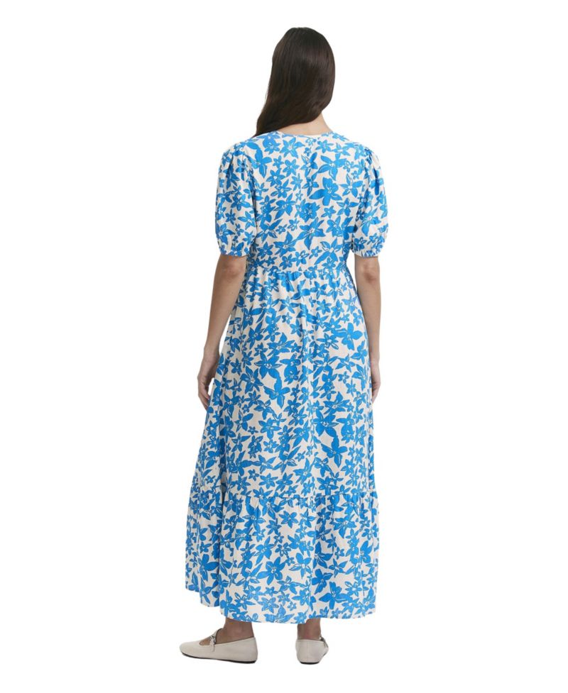 Women's Sabine Floral Puff-Sleeve Tiered Midi Dress