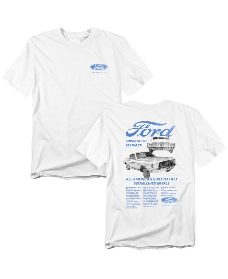 Men's Ford GT Fastback Advert Front Back T-Shirt