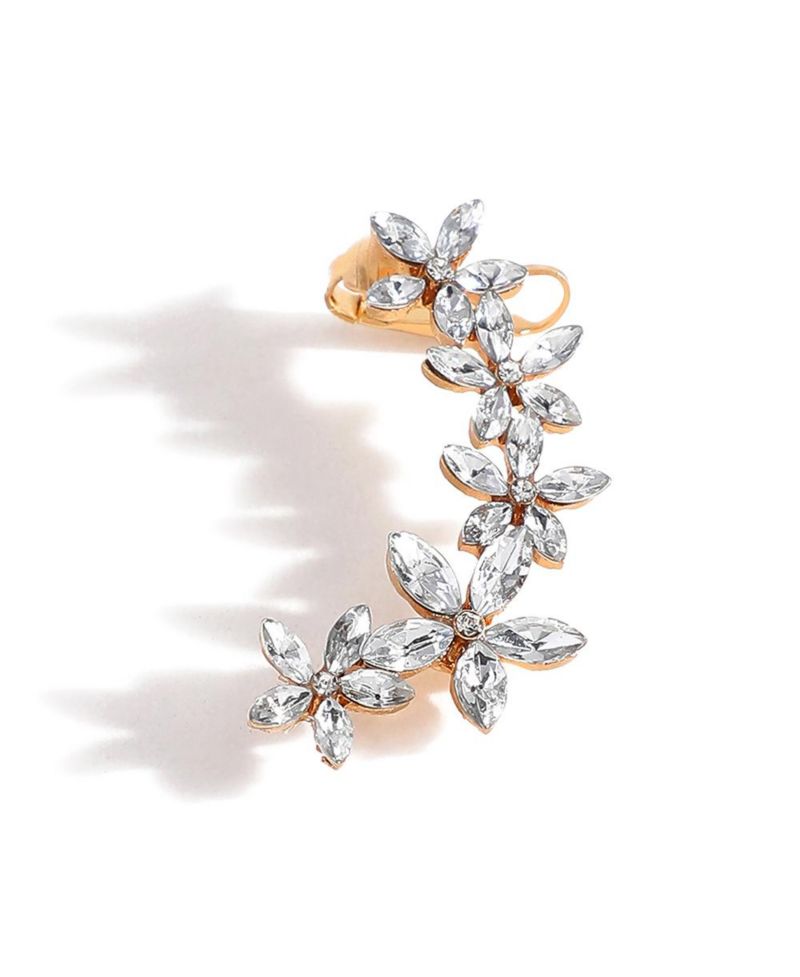 Women's Embellished Cluster Earcuff Earrings