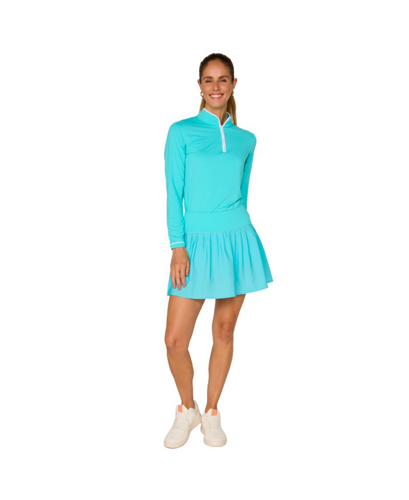 G Lifestyle Woven Accordion Skort