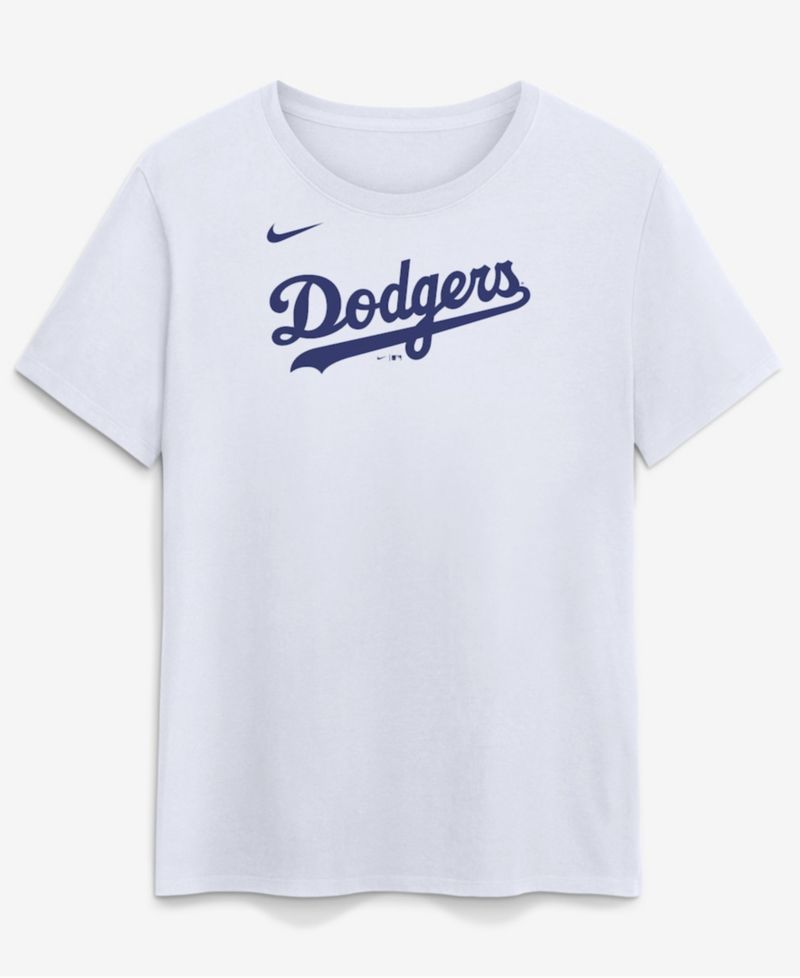 Women's White Los Angeles Dodgers Wordmark T-Shirt