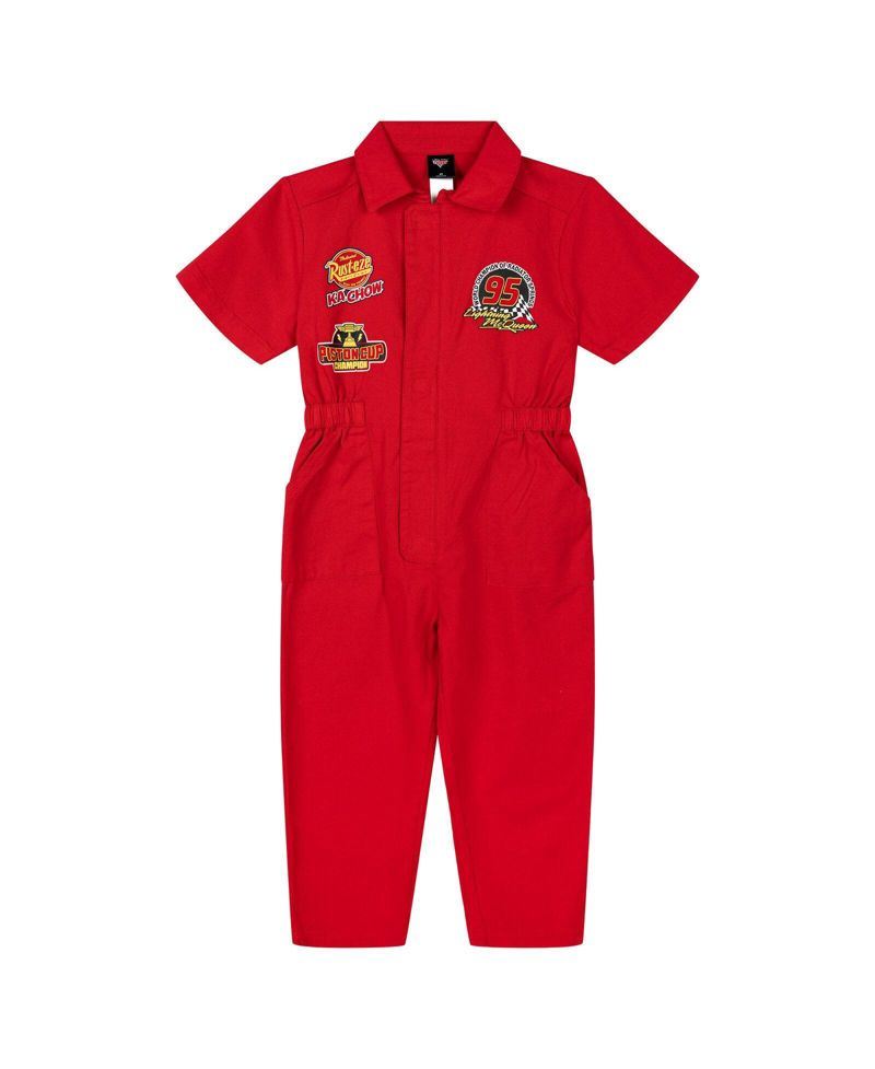 Lightning McQueen Boys'( 5 to 8 ) Racing Cosplay One Piece Coverall
