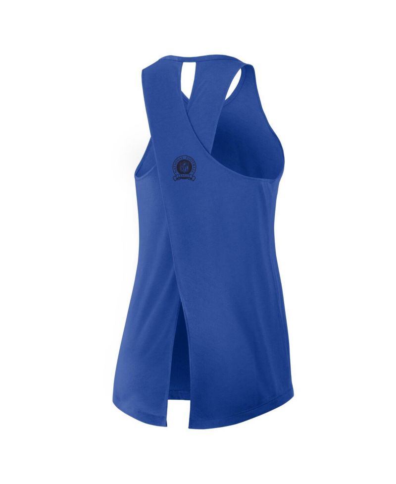 Women's Royal Buffalo Bills Glory Crisscross Performance Tank Top
