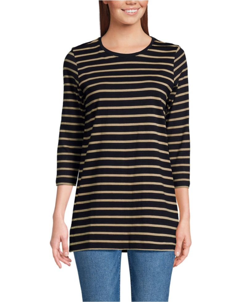 Women's 3/4 Sleeve Cotton Supima Tunic