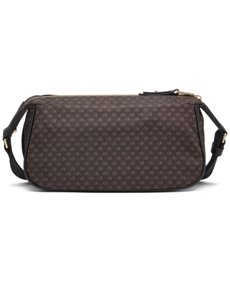 Elora Nylon Mini Signature Top Zipper Crossbody