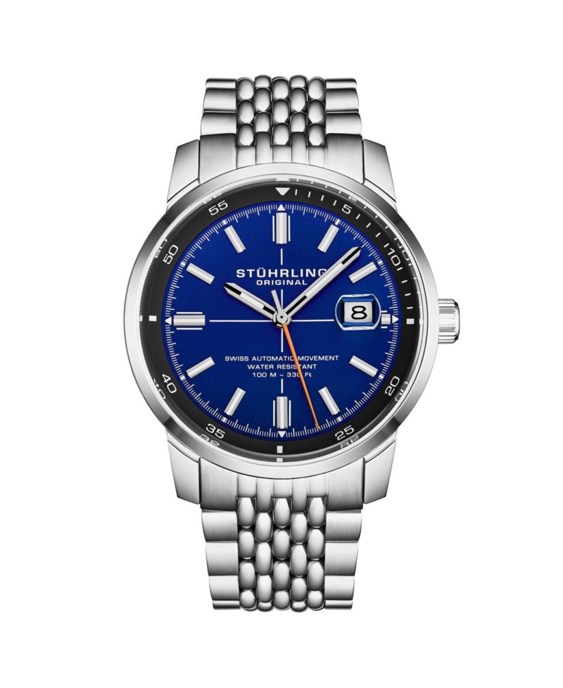 Trackmaster 1026 Men s Automatic Watch, 42mm Stainless Steel Bracelet