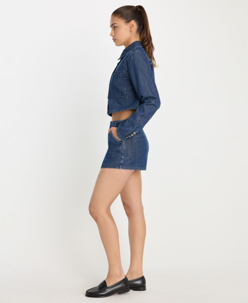 Women's Denim Mini Skort