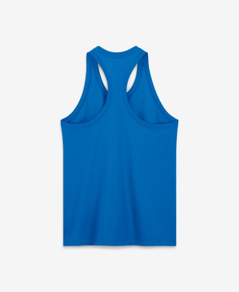 Women's Blue Detroit Lions Primetime Tri-Blend Dri-FIT Tank Top