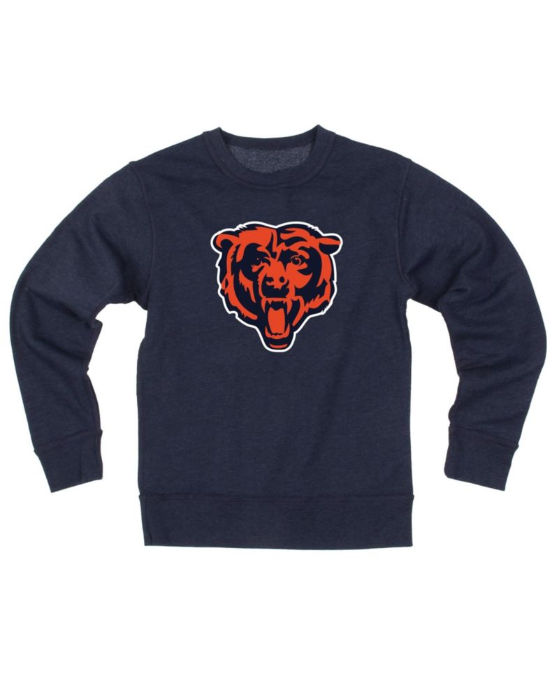 Big Boys and Girls Navy Chicago Bears Reversible Fleece Sweatshirt