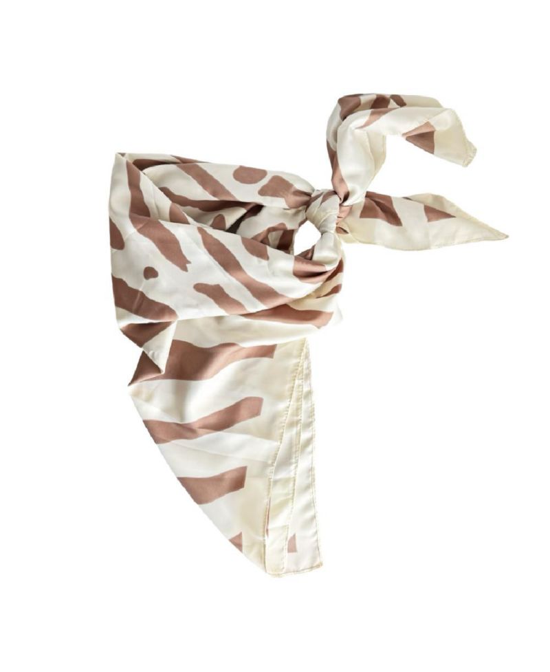 Women's Satin Striped Headscarf