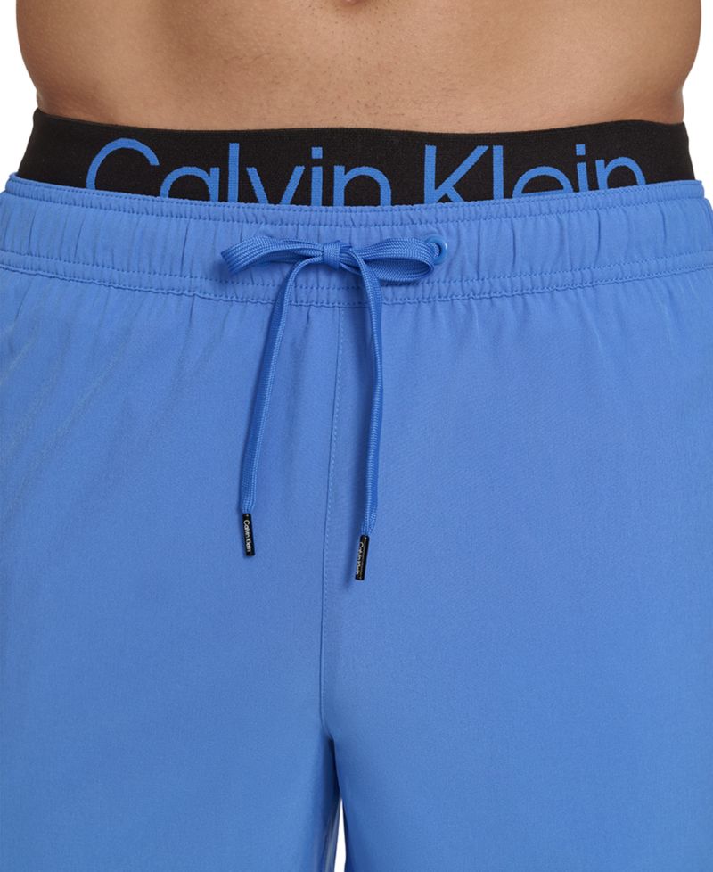 Men's Logo Elastic Waist Modern Euro 5" Volley Swim Trunks