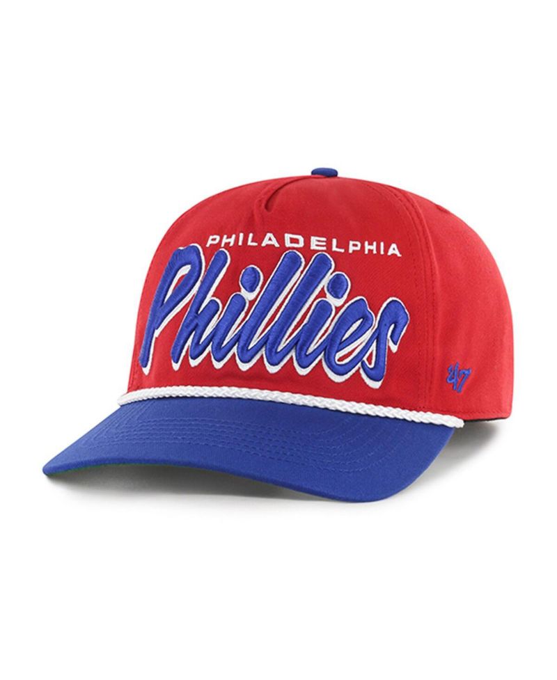 Men's Red Philadelphia Phillies Drop Shadow Rope Hitch Adjustable Hat