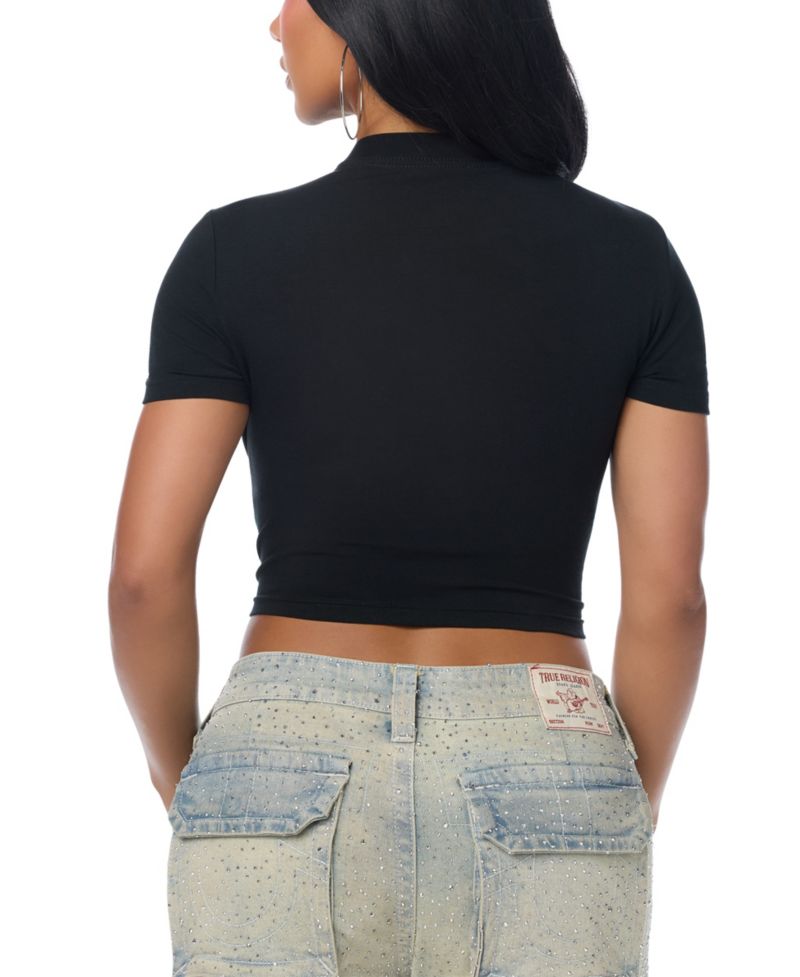 Women's Graphic Crewneck Crop T-Shirt