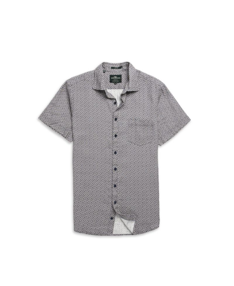 Men's Short-Sleeve Featherson Linen Shirt