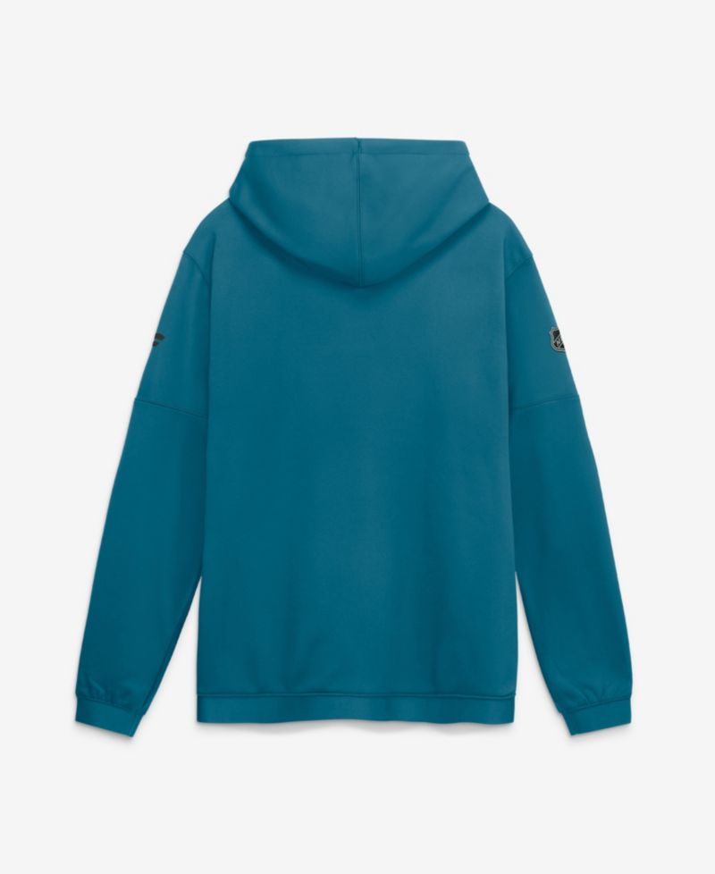 Men's Teal San Jose Sharks Authentic Pro Rink Fleece Pullover Hoodie