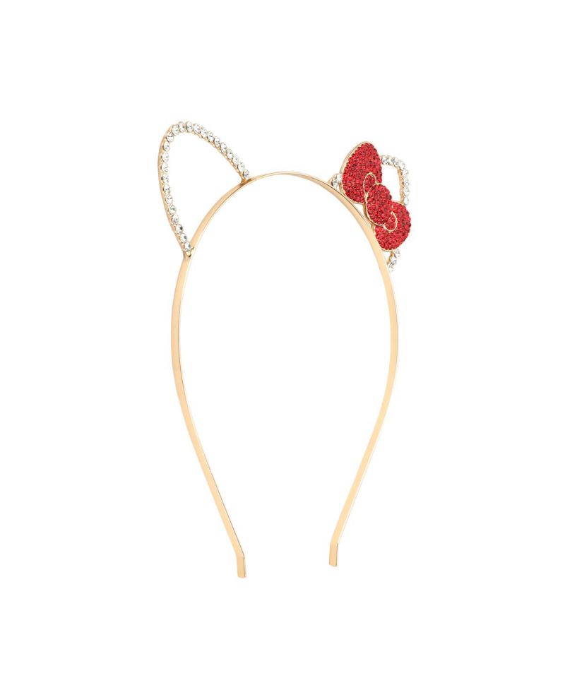 Ears and Bow Cosplay Glitzy Metal Headband
