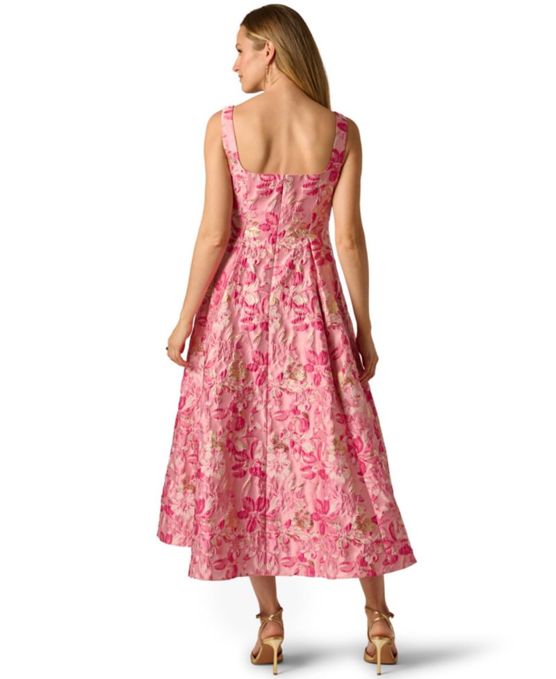 Women's Square Neck Border Gown