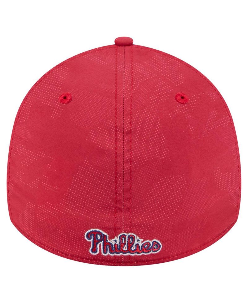 Men's Red Philadelphia Phillies Tonal Camo 39THIRTY Flex Hat