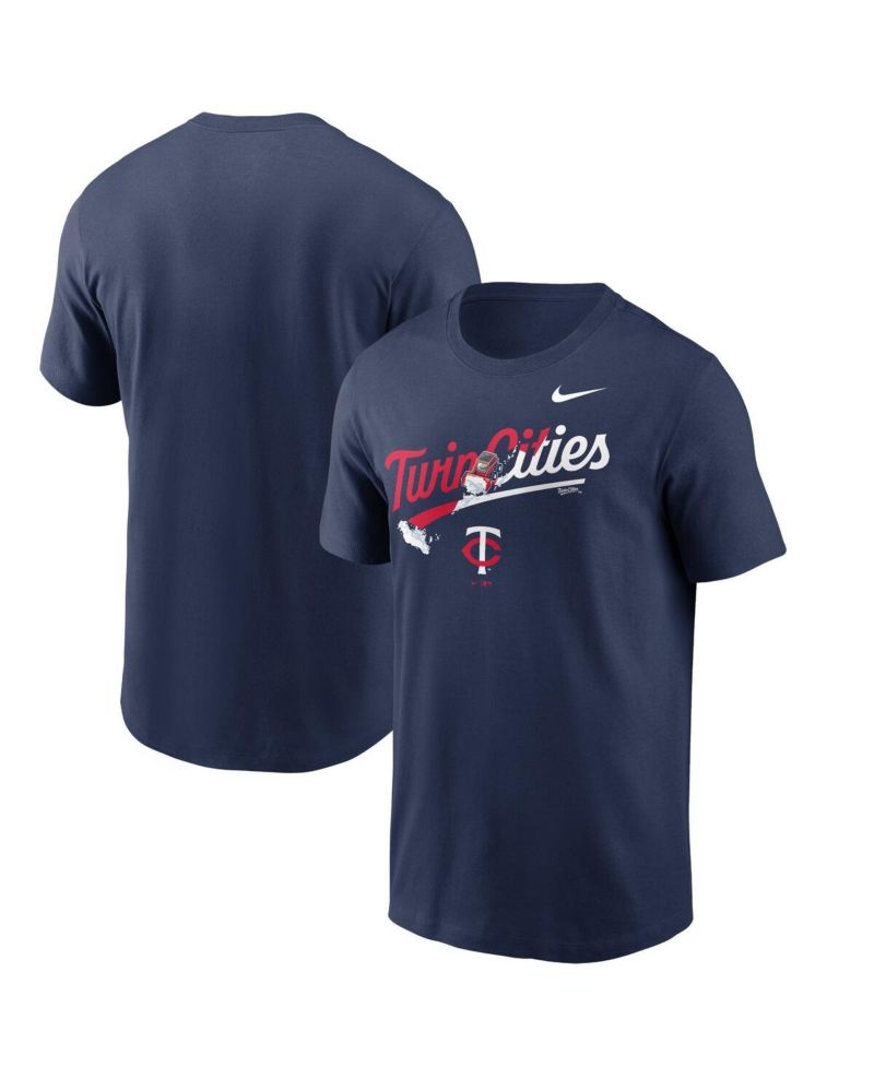 Men's Navy Minnesota Twins Twin Cities Snow Hometown T-shirt
