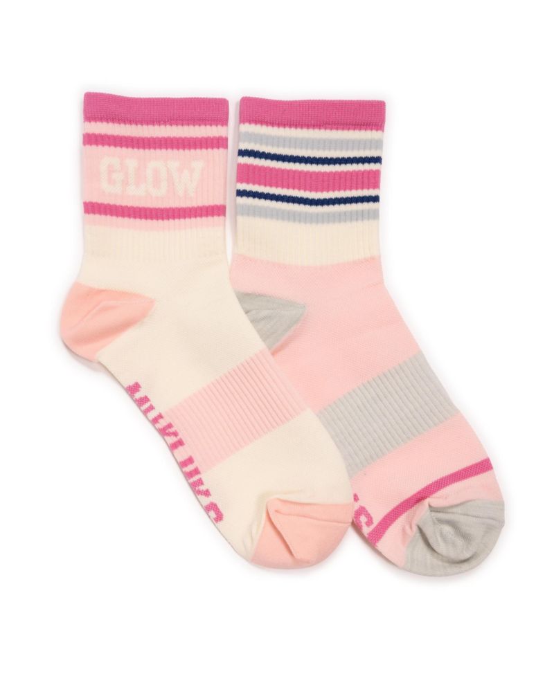 Women's Studio Socks - Quarter Crew Nylon Compression 2 Pack