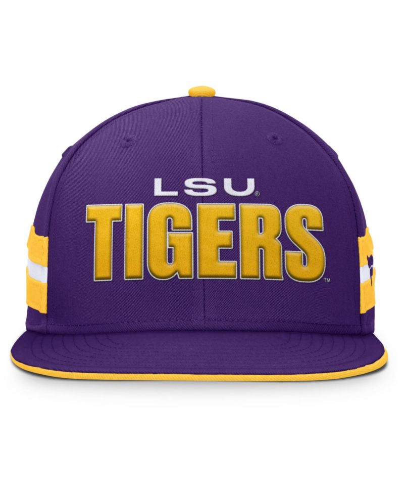 Men's Purple LSU Tigers Pick Off Fitted Hat
