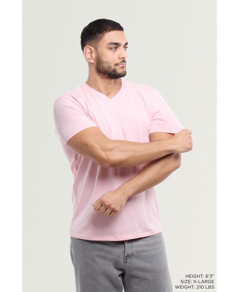 Men's Basic V-Neck Short Sleeve T-Shirt