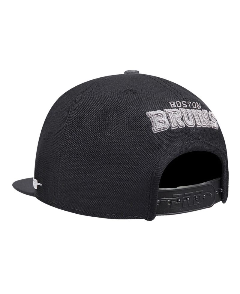 Men's Cream Boston Bruins French Terry Snapback Hat