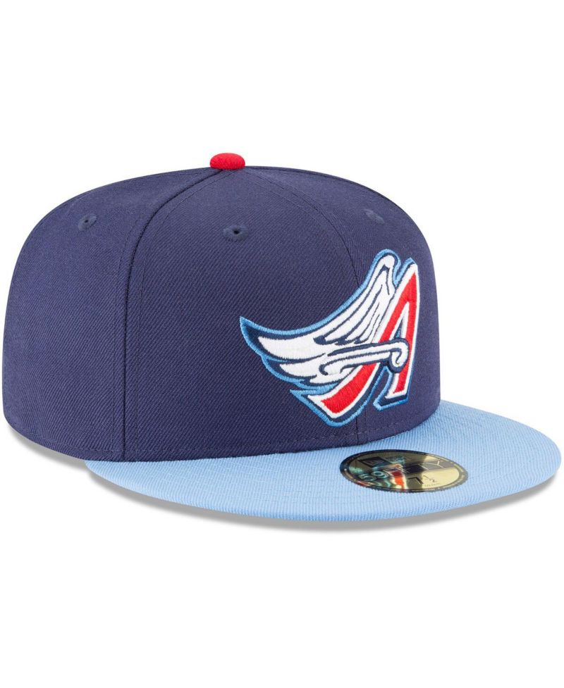 Men's Navy California Angels Cooperstown Collection Wool 59FIFTY Fitted Hat
