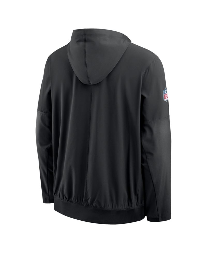 Men's Black Washington Commanders Alt Anorak Half-Zip Hooded Jacket