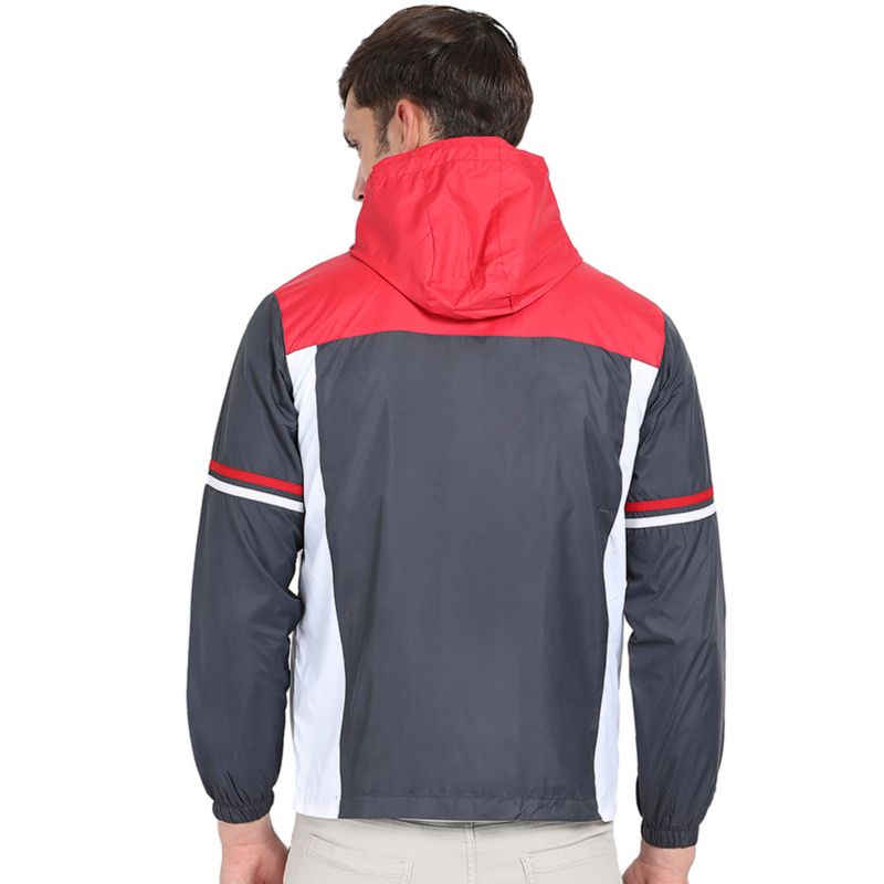Men's Multicolor Zip-Front Jacket With Insert Pocket