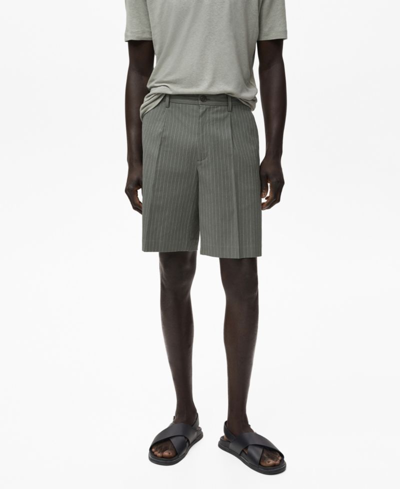 Men's Slim-Fit Chino Cotton Bermuda Shorts