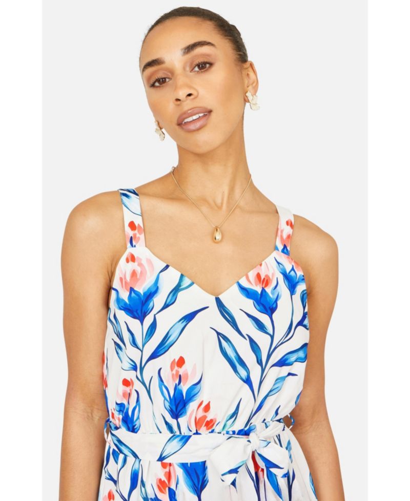 Women's Floral Print Maxi Sun Dress